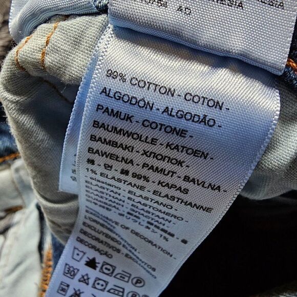 NWT LEVIS 501 original high rise shorts dark Denim - Picture 9 of 16